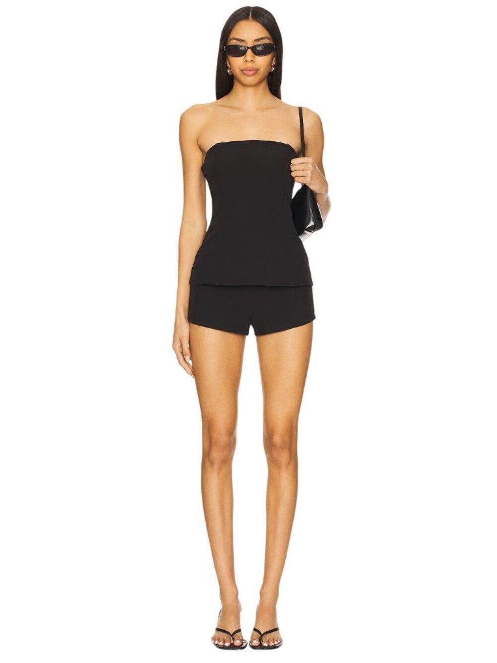 superdown Daija Shorts Set in Black Medium Large New Womens Tube Top